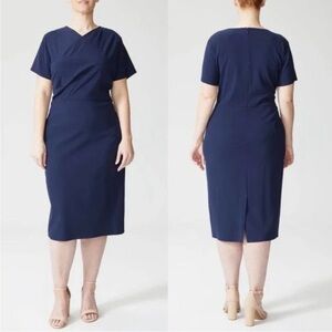 Universal Standard NWT Mary Navy Blue Dress 3XL Universal Standard Sizing Office